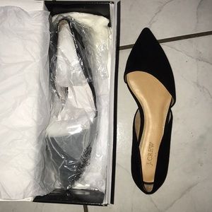 Jcrew Zoe suede d’orsay black flats